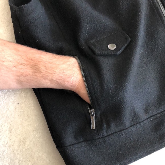 Wool blend Calvin Klein Moto style vest - Picture 6 of 10